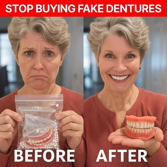 🔥Ends Today: 70% OFF!🦷DarkFairy™ Custom-Fit Full Functional Dentures Make you more confident