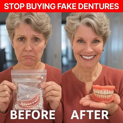 🔥Ends Today: 70% OFF!🦷DarkFairy™ Custom-Fit Full Functional Dentures Make you more confident