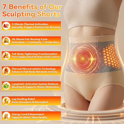 💦🍕DARKFAIRY® 𝐌𝐨𝐫𝐢𝐧𝐠𝐚 & 𝐁𝐞𝐫𝐛𝐞𝐫𝐢𝐧𝐞 4‑In‑1 Micro‑Particle Sculpting & Fat‑Burn Shorts