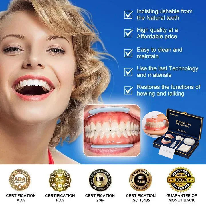 Ends Today: 70% OFF! ⏰DarkFairy™ Medical Full Denture with Strong Suctiond🦷Obtain American Dental Association (ADA) Certification