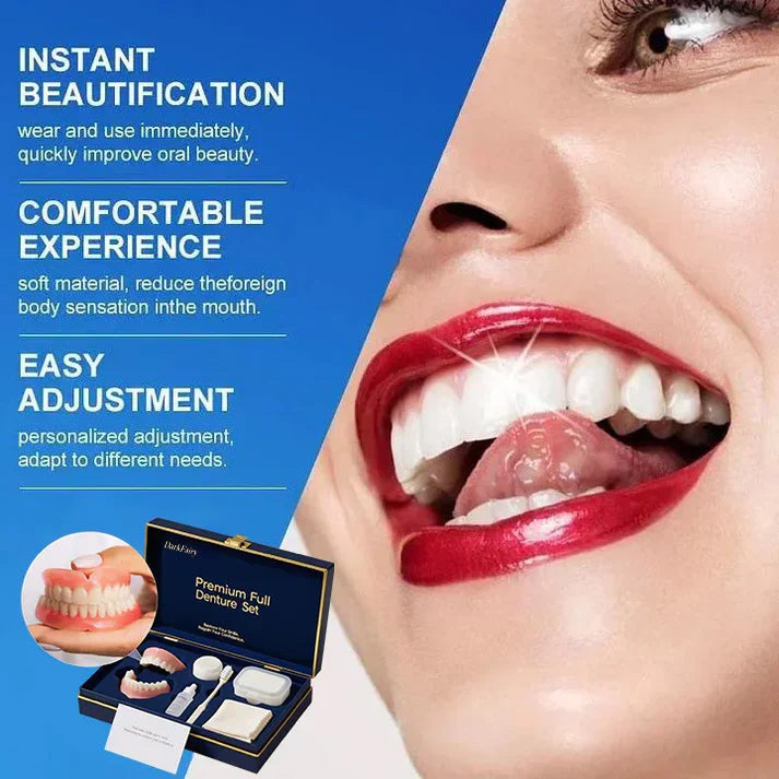 Ends Today: 70% OFF! ⏰DarkFairy™ Medical Full Denture with Strong Suctiond🦷Obtain American Dental Association (ADA) Certification