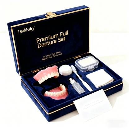 Ends Today: 70% OFF! ⏰DarkFairy™ Medical Full Denture with Strong Suctiond🦷Obtain American Dental Association (ADA) Certification