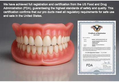 🦷HazyGalaxy™ Custom-Fit Functional Dentures — Made in the USA, Up to 70% OFF for a More Confident Smile!
