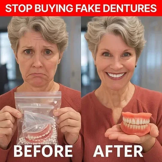 🦷HazyGalaxy™ Custom-Fit Functional Dentures — Made in the USA, Up to 70% OFF for a More Confident Smile!