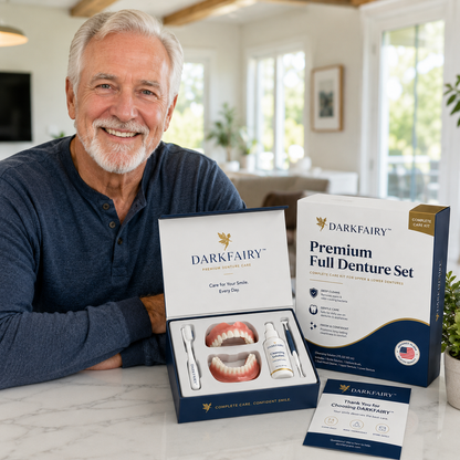 🔥Ends Today: 70% OFF!🦷DarkFairy™ Custom-Fit Full Functional Dentures Make you more confident