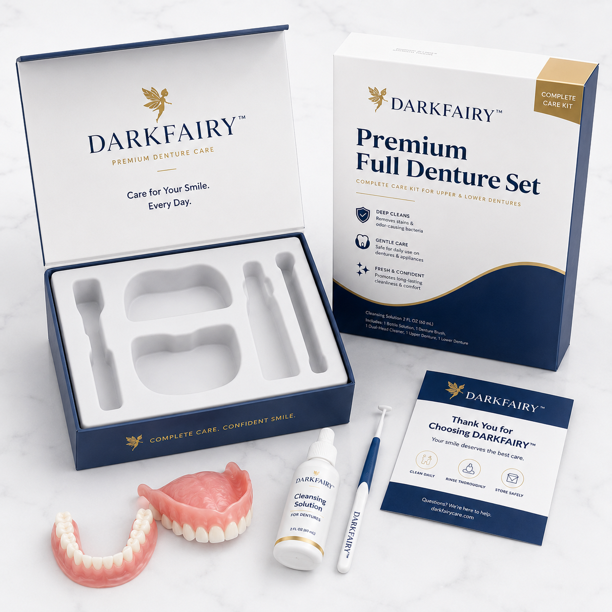 🔥Ends Today: 70% OFF!🦷DarkFairy™ Custom-Fit Full Functional Dentures Make you more confident